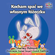 Polish-kids-bedtime-story-I-Love-to-Sleep-in-My-Own-Bed-Shelley-Admont-KidKiddos-cover