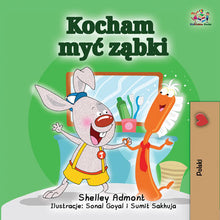 Polish-only-language-childrens-bedtime-story-I-Love-to-Brush-My-Teeth-Shelley-Admont-cover