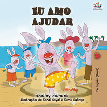 I-Love-to-Help-Portuguese-Brazil-language-children-bunnies-book-Shelley-Admont-cover