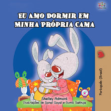 Portuguese-language-childrens-bunnies-book-Shelley-Admont-I-Love-to-Sleep-in-My-Own-Bed-cover