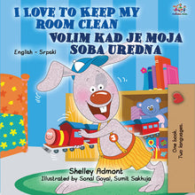 English-Serbian-Bilingual-Bedtime-Story-for-kids-I-Love-to-Keep-My-Room-Clean-cover