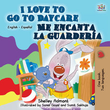 Spanish-English-I-Love-to-Go-to-Daycare-Shelley-Admont-Kids-book-cover