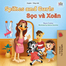 Spikes-and-Curls-Rayne-Coshav-English-Vietnamese-children-book-cover