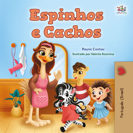 Spikes-and-Curls-Rayne-Coshav-Portuguese-Brazil-children-book-cover