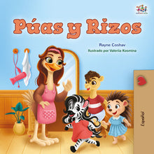 Spikes-and-Curls-Rayne-Coshav-Spanish-children-book-cover