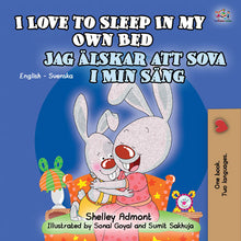 English-Swedish-Bilingual-children's-bunnies-book-Shelley-Admont-KidKiddos-I-Love-to-Sleep-in-My-Own-Bed-cover