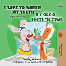 Ukrainian-Bil-language-childrens-bedtime-story-I-Love-to-Brush-My-Teeth-Shelley-Admont-cover