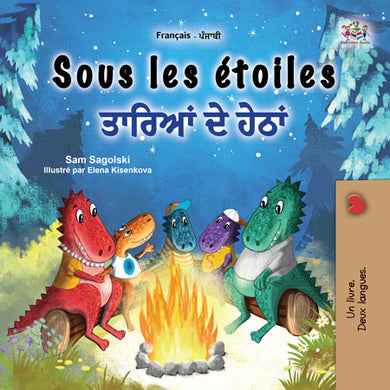 Under-the-Stars-Sam-Sagolski-French-Punjabi-Childrens-book-cover