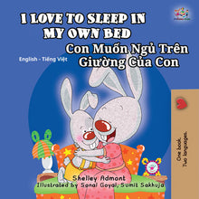 English-Vietnamese-Bilingual-Children's-picture-book-I-Love-to-Sleep-in-My-Own-Bed-Shelley-Admont-cover