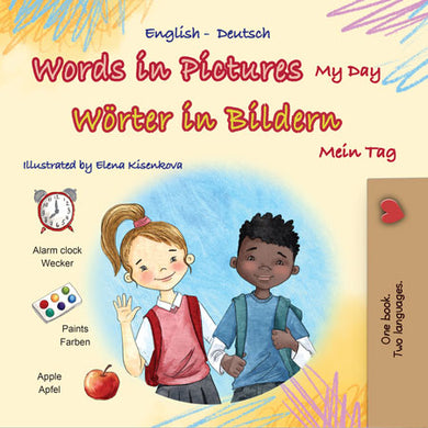 Words-in-Pictures-My-Day-English-German-book-cover