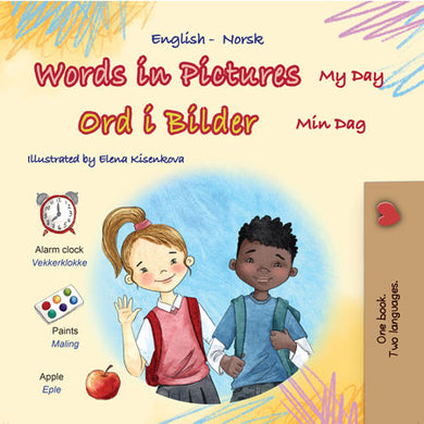 Words-in-Pictures-My-Day-English-Norwegian-book-cover
