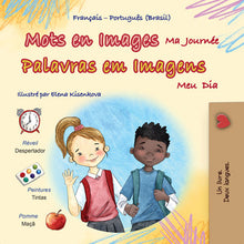Words-in-Pictures-My-Day-French-Portuguese-Brazil-Kids-Book-cover