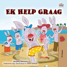 Afrikaans-children-I-Love-to-Help-bunnies-story-Shelley-Admont-cover