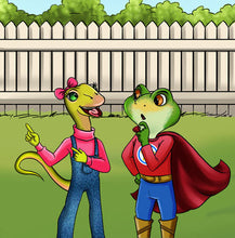 Irish-kids-frog-book-Being-a-superhero-page13