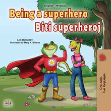 Bilingual-English-Croatian-children's-book-Being-a-superhero-cover