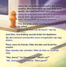 Bilingual-English-Dutch-kids-book-Wheels-The-Friendship-Race-page1