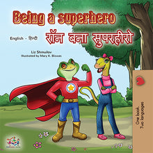 Bilingual-English-Hindi-children_s-book-Being-a-superhero-cover