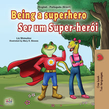 Bilingual-English-Portuguese-Brazil-children_s-book-Being-a-superhero-cover