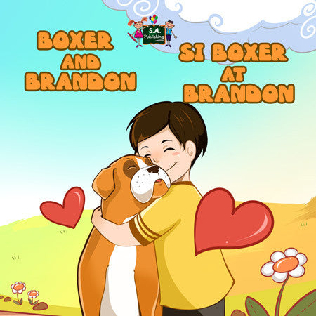 English-Tagalog-Filipino-Bilingual-children's-picture-book-Boxer-and-Brandon-cover