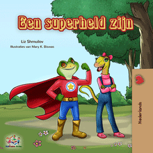 Dutch-language-childrens-bedtime-story-Being-a-Superhero-cover