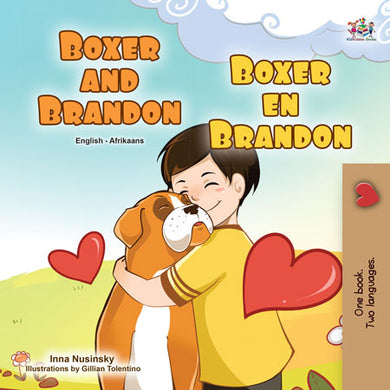 English-Afrikaans-Bilingual-bedtime-story-for-children-KidKiddos-Books-Boxer-and-Brandon-cover