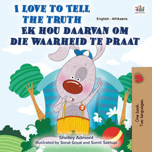 English-Afrikaans-Bilingual-children's-bedtime-story-I-Love-to-Tell-the-Truth-Shelley-Admont-cover