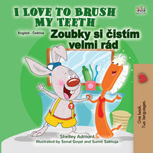 English-Czech-Bilingual-children's-picture-book-I-Love-to-Brush-My-Teeth-Shelley-Admont-cover