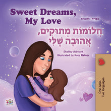 English-Hebrew-Bilingual-childrens-bedtime-story-book-Sweet-Dreams-My-Love-KidKiddos-cover