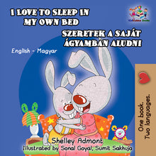 English-Hungarian-Bilingual-children's-bunnies-book-Shelley-Admont-KidKiddos-I-Love-to-Sleep-in-My-Own-Bed-cover