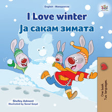 English-Macedonian-Bilingual-book-kids-seasons-I-Love-Winter-KidKiddos-cover