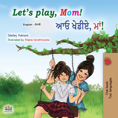 English-Punjabi-Gurmukhi-Bilingual-kids-book-lets-play-mom-cover