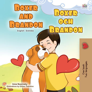 English-Swedish-Bilignual-children's-dogs-book-Boxer-and-Brandon-cover