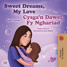 English-Welsh-Bilingual-childrens-bedtime-story-book-Sweet-Dreams-My-Love-KidKiddos-cover