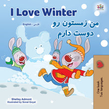 Farsi-Bilingual-book-kids-seasons-I-Love-Winter-KidKiddos-cover