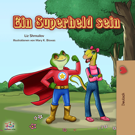 German-bedtime-story-for-kids-Being-a-superhero-cover