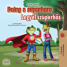 Hungarian-English-dual-language-book-for-kids-Being-a-Superhero-cover
