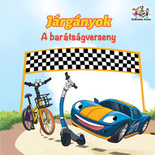 Hungarian-Language-kids-cars-story-Wheels-The-Friendship-Race-cover