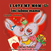 Bilingual-English-Romanian-childrens-book-I-Love-My-Mom-by-KidKiddos-cover