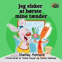 Danish-language-children's-picture-book-I-Love-to-Brush-My-Teeth-Shelley-Admont-KidKiddos-cover