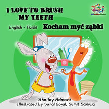 I-Love-to-Brush-My-Teeth-English-Polish-Bilingual-kids-bunnies-book-Shelley-Admont-cover