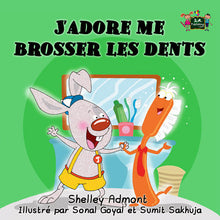 French-language-children's-picture-book-I-Love-to-Brush-My-Teeth-Shelley-Admont-KidKiddos-cover