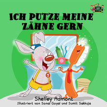 German-language-children's-picture-book-I-Love-to-Brush-My-Teeth-Shelley-Admont-KidKiddos-cover