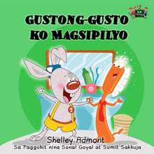 Tagalog-language-children's-book-I-Love-to-Brush-My-Teeth-Shelley-Admont-cover