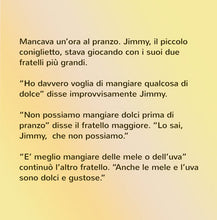 Italian-language-kids-bunnies-book-I-Love-to-Eat-Fruits-and-Vegetables-Shelley-Admont-page1
