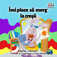 Romanian-language-chidlrens-bedtime-story-I-Love-to-Go-to-Daycare-cover