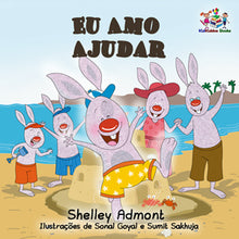I-Love-to-Help-Portuguese-Brazil-language-children-bunnies-book-Shelley-Admont-cover