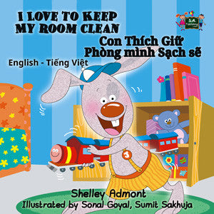 English-Vietnamese-Bilingual-Bedtime-Story-for-kids-I-Love-to-Keep-My-Room-Clean-cover