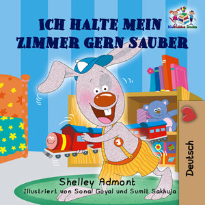 eBook: I Love to Keep My Room Clean (German Language Book for Kids) Bilingual Children's Book