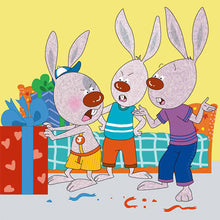 English-Greek-Bilingual-children's-picture-book-bunnies-I-Love-to-Share-Shelley-Admont-page2
