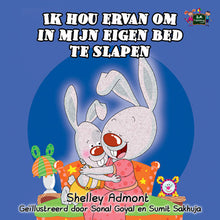 Dutch-language-kids-bunnies-book-Shelley-Admont-KidKiddos-I-Love-to-Sleep-in-My-Own-Bed-cover